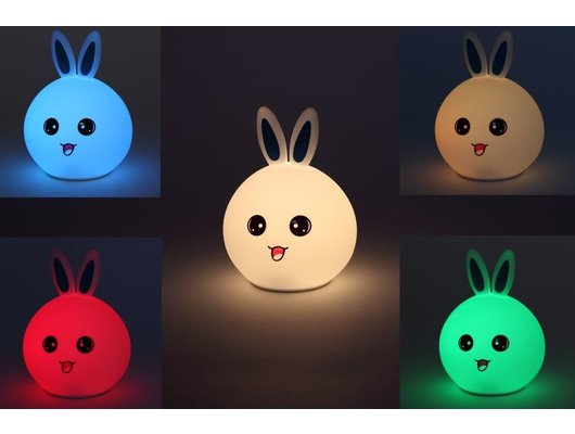 Декоративный светильник ЭРА NLED-416-2W-BU Заяц белый с синим